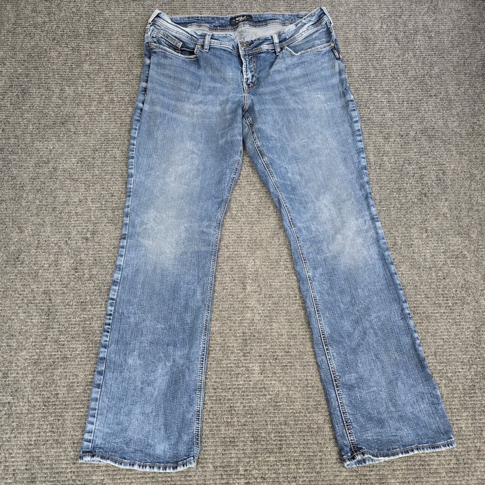 Silver Jeans Suki Slim Boot Women’s 18 38x33 Light Wash Stretch Bootcut